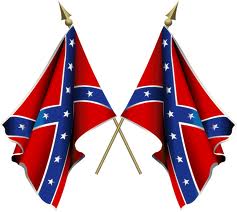 Double Confederate Battle Flags