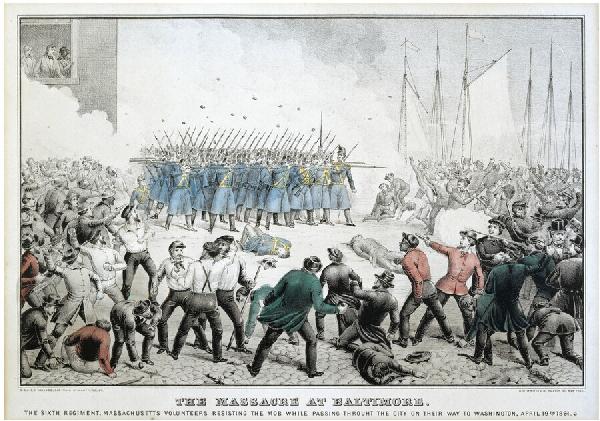 Baltimore Maryland Riot of 1861