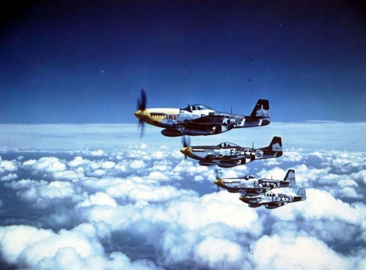 P-51 Mustang fighters