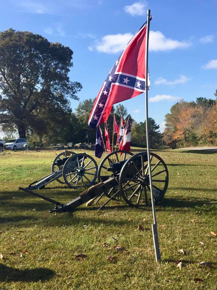 Grave dedication for Pvt. Wiley Hill Young, 7th Alabama Cavary, Co. C & G. at the Rock Creek Cemetery