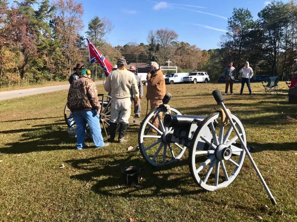 Grave dedication for Pvt. Wiley Hill Young, 7th Alabama Cavary, Co. C & G. at the Rock Creek Cemetery