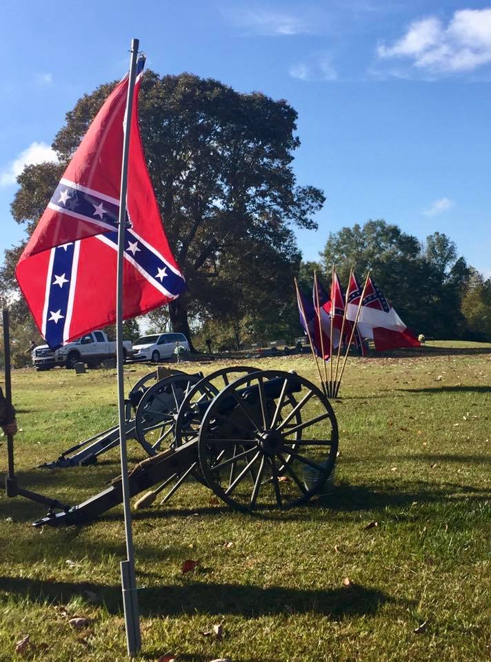 Grave dedication for Pvt. Wiley Hill Young, 7th Alabama Cavary, Co. C & G. at the Rock Creek Cemetery